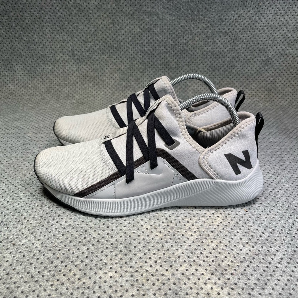 Light Gray Women's Athletic Sneakers with Black Accents